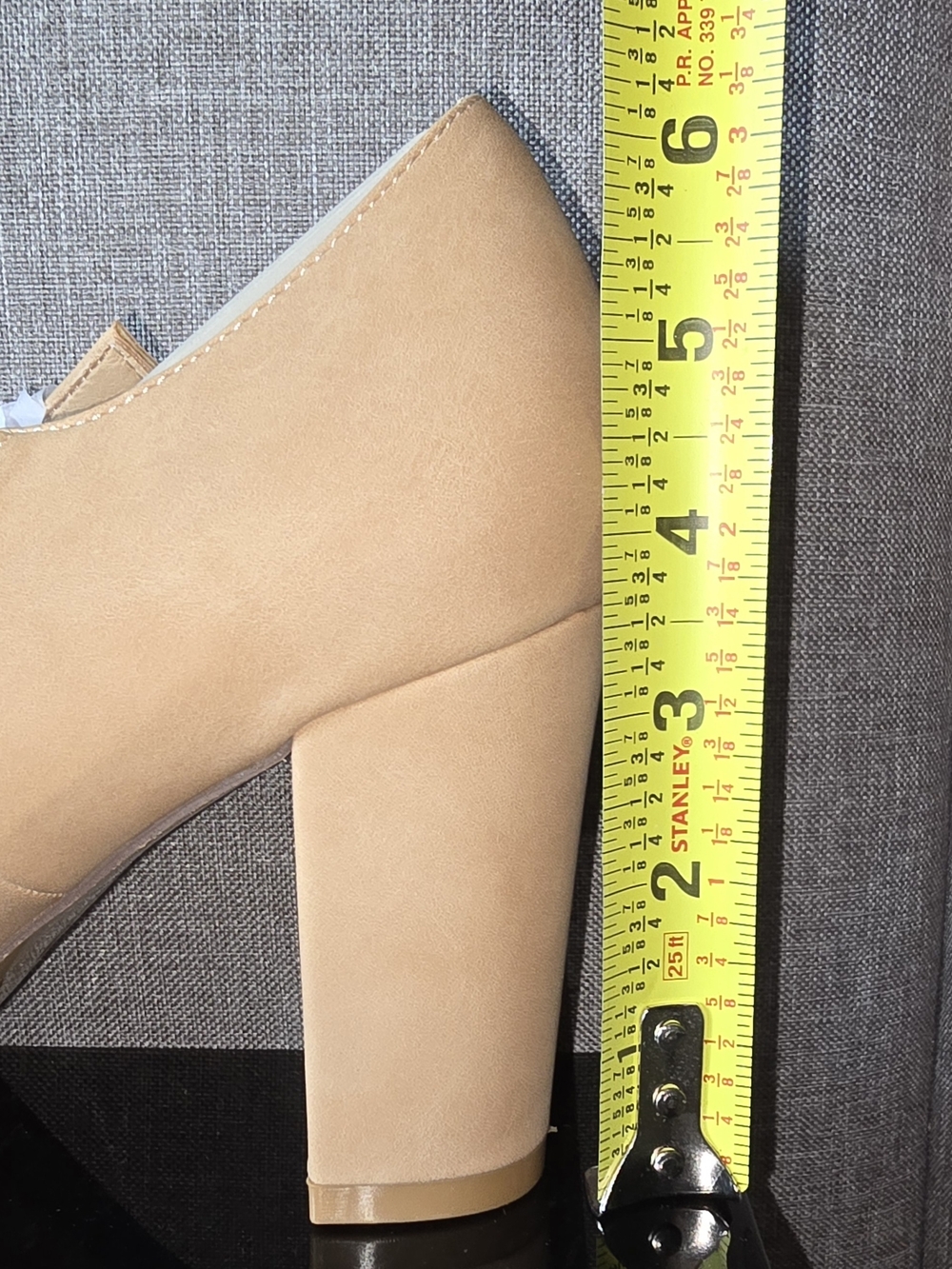 Skippy By J. Adams-Mary Jane Block Heel Pumps In Natural Nubuck - Picture 8 of 14